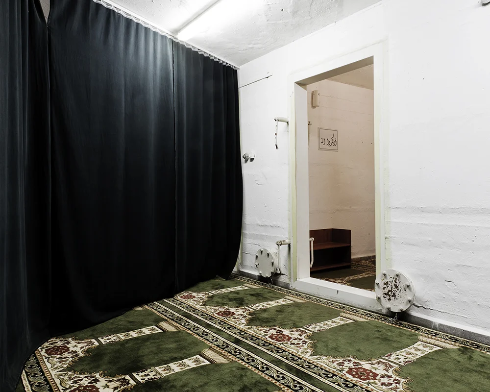 Mosque/bomb shelter at Hebrew University, Jerusalem.