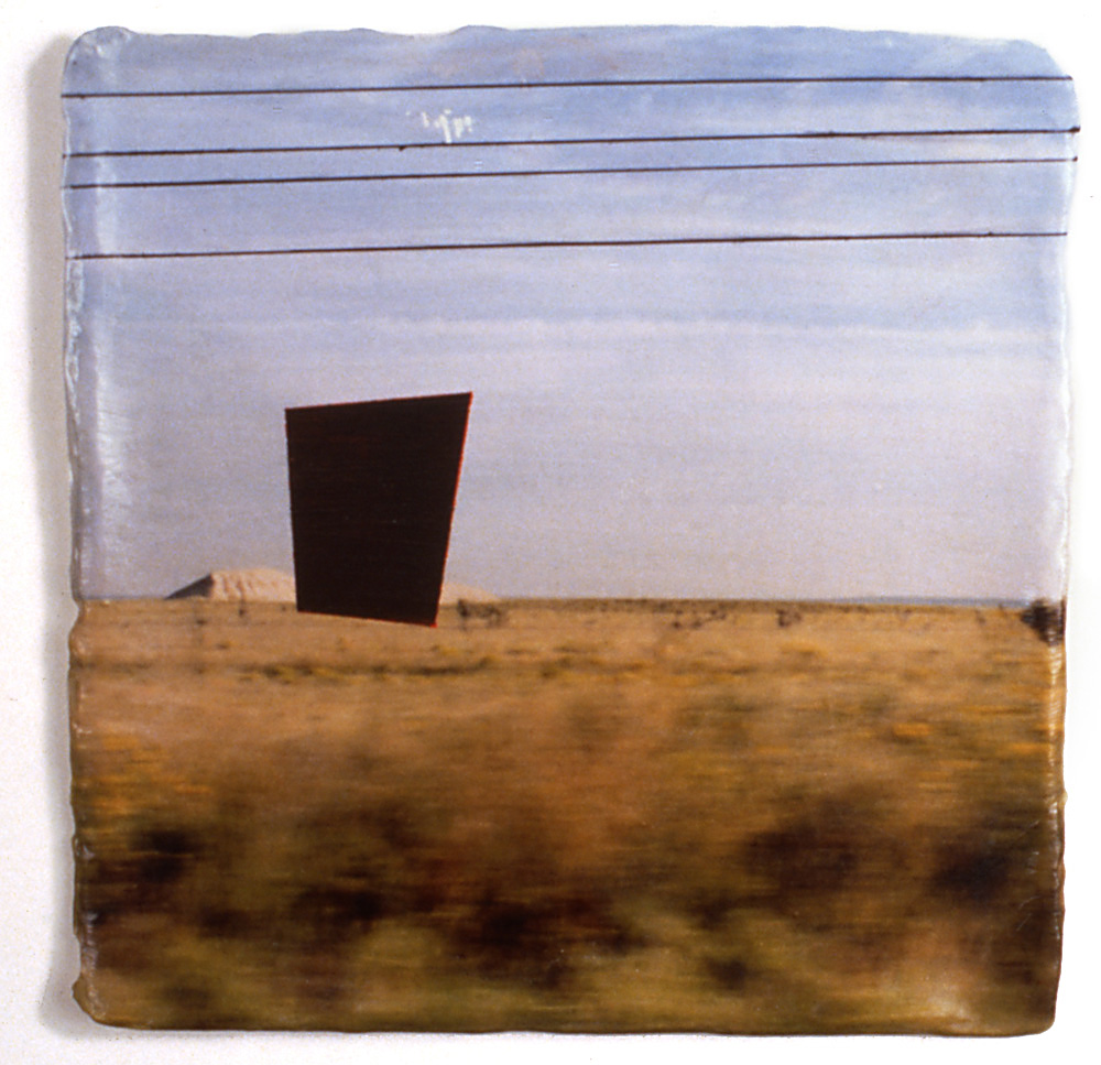 <name deleted>, 1999, mixed media on rice paper, 9.5” x 9.5” private collection