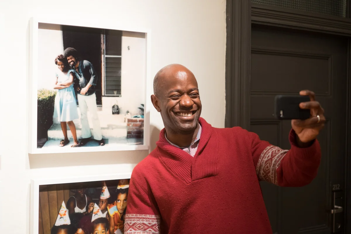 Michael at Zun Lee's Fade Resistance opening at the Gladstone Hotel, February 5, 2016