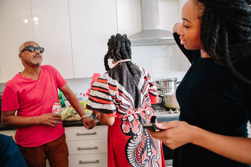 Every Sunday Amy's mum cooks for the extended family, Clapton, 2015