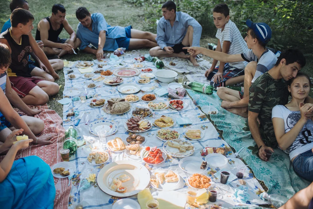 It's common for the village, that young people organize a farewell party before they go to the army for a year. 
