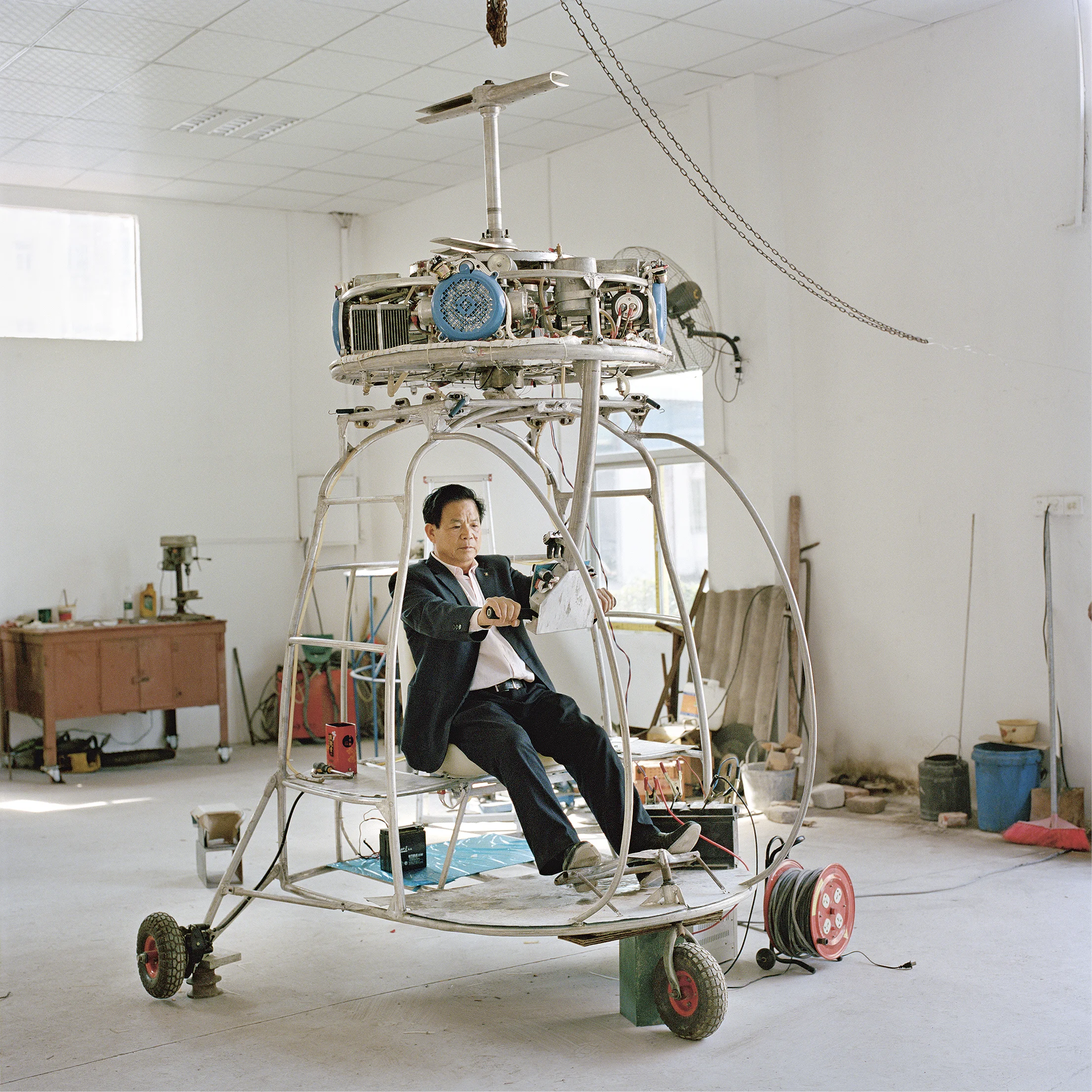 Zhang Dousa.n ‘I love creating. I wouldn’t build an aircraft that already exists; I want to create my own designs and inventions. Those who don’t understand might think I’m an idiot, given nowadays the whole of society considers making money the most important thing. People say you are being silly if you don’t make money but spend it.’