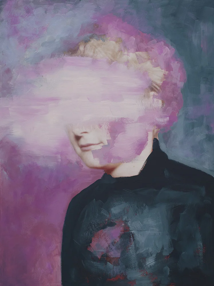 Title: Untitled (Blondie) Size: 24”x18” Medium: Oil on archival print mounted to panel Date: 2014