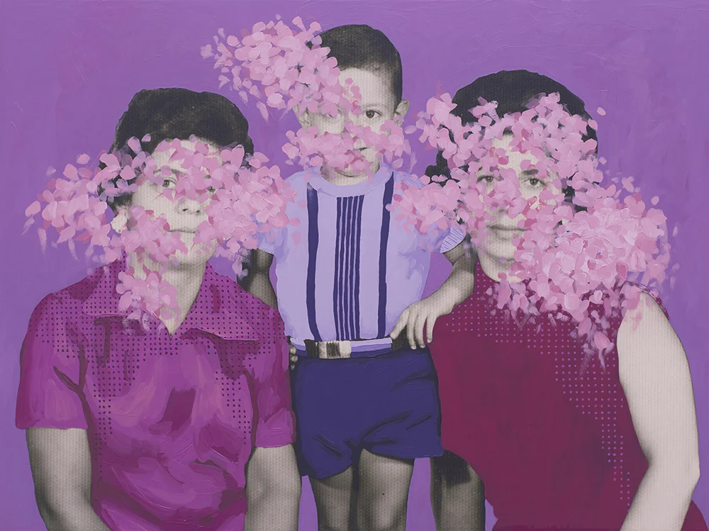 Title: Untitled (Agustos 1970) Size: 30”x40” Medium: Oil on archival print mounted to panel Date: 2017