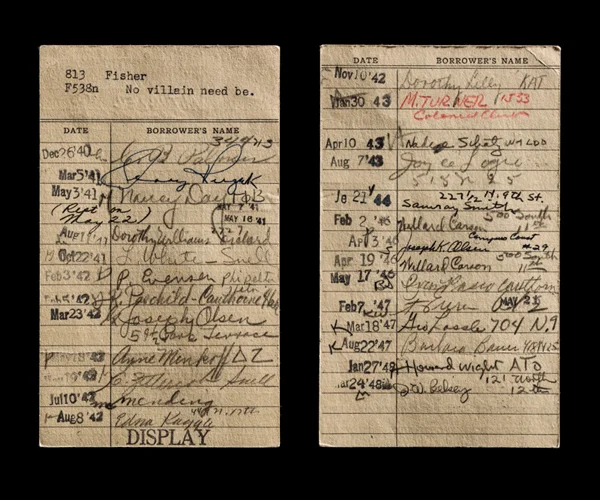 No Villain Need Be Check-out Card Front & Back ©Kerry Mansfield