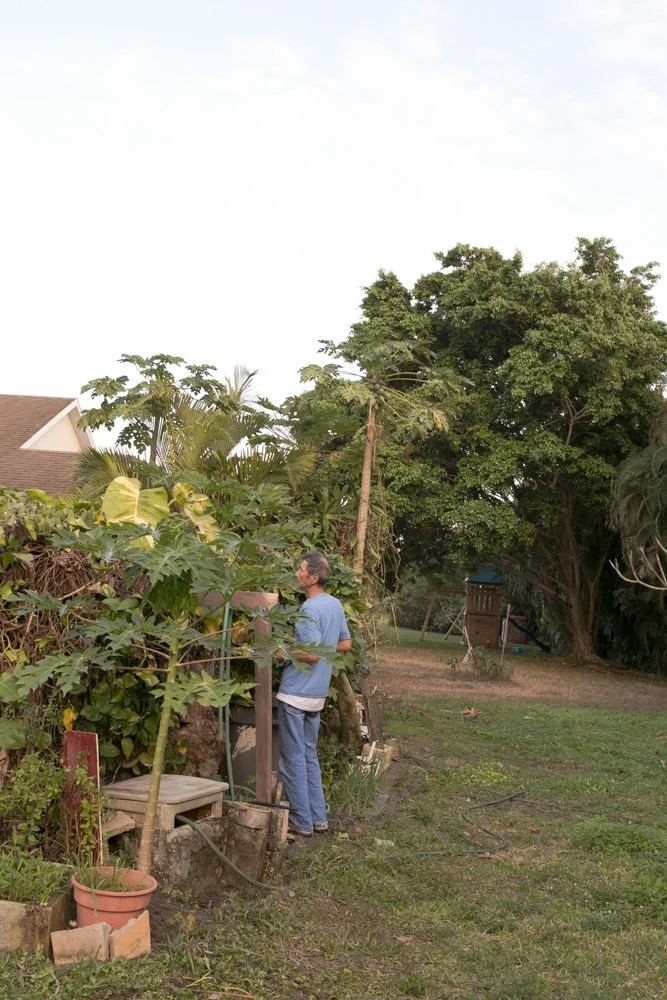 Father in his Garden