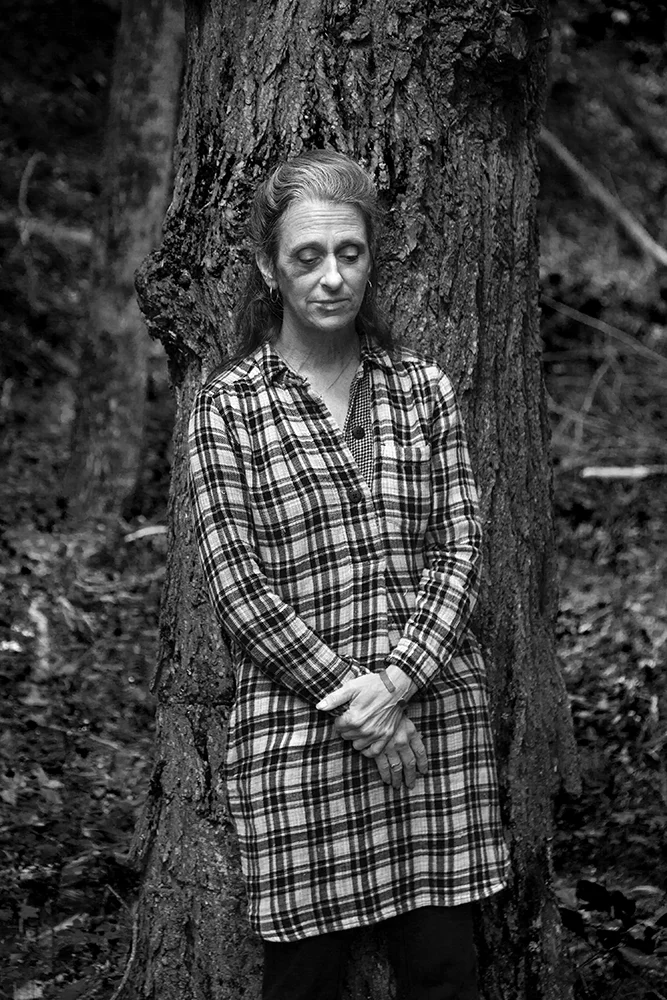 Renni against a Tree, NY