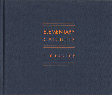 Elementary Calculus – J Carrier