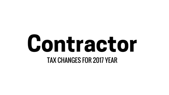 Contractor Tax Changes