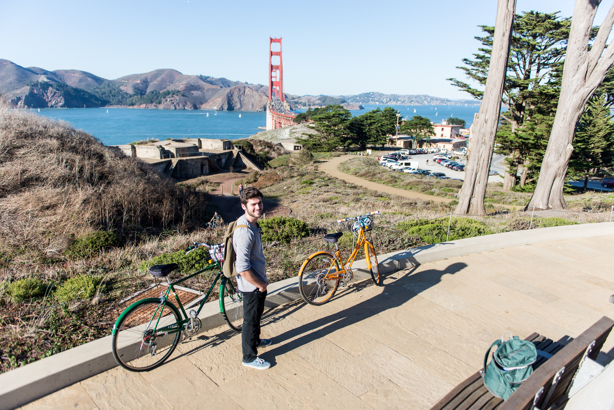 Bicycle rides around the city with Nick