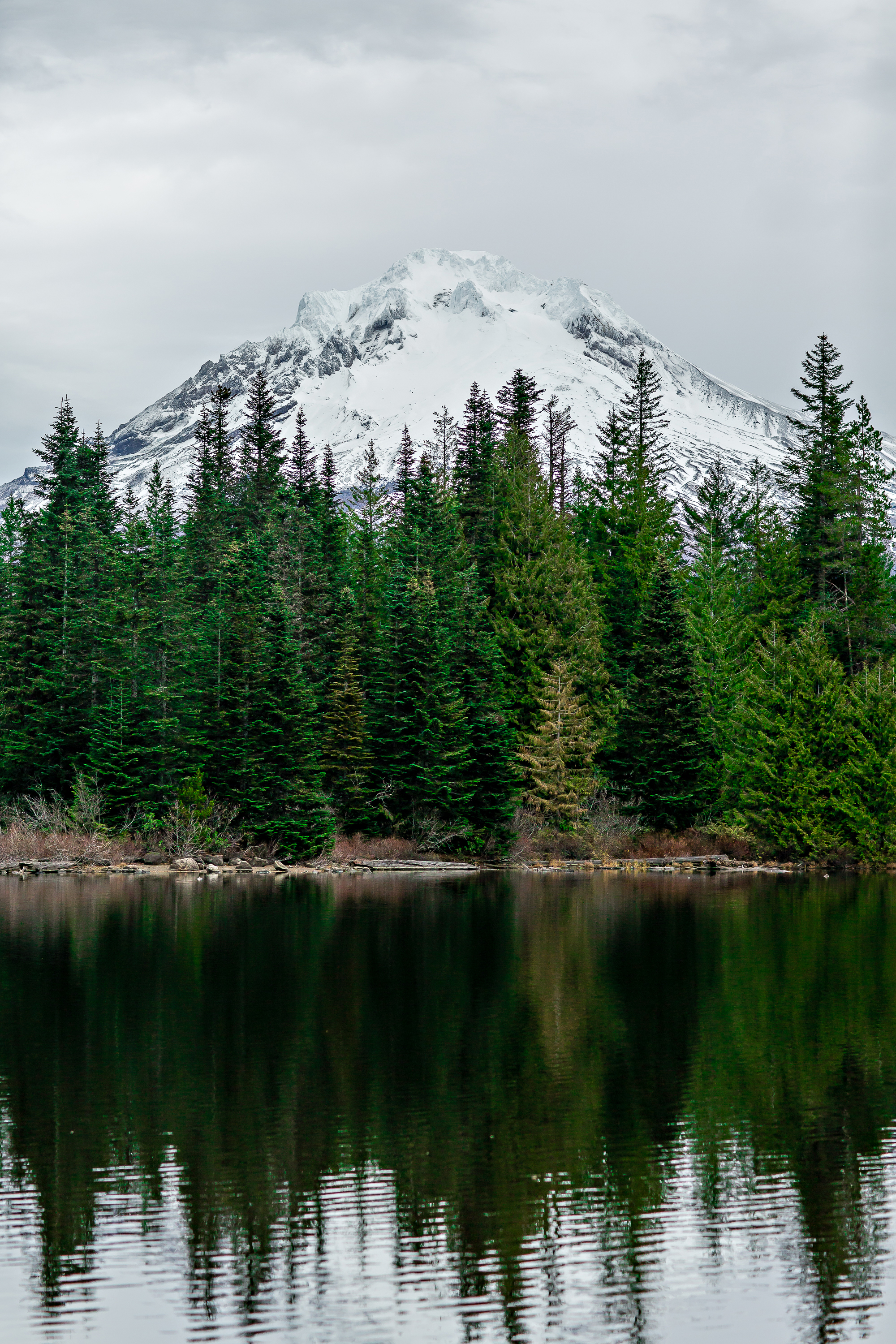 Mt Hood over Mirror Lake