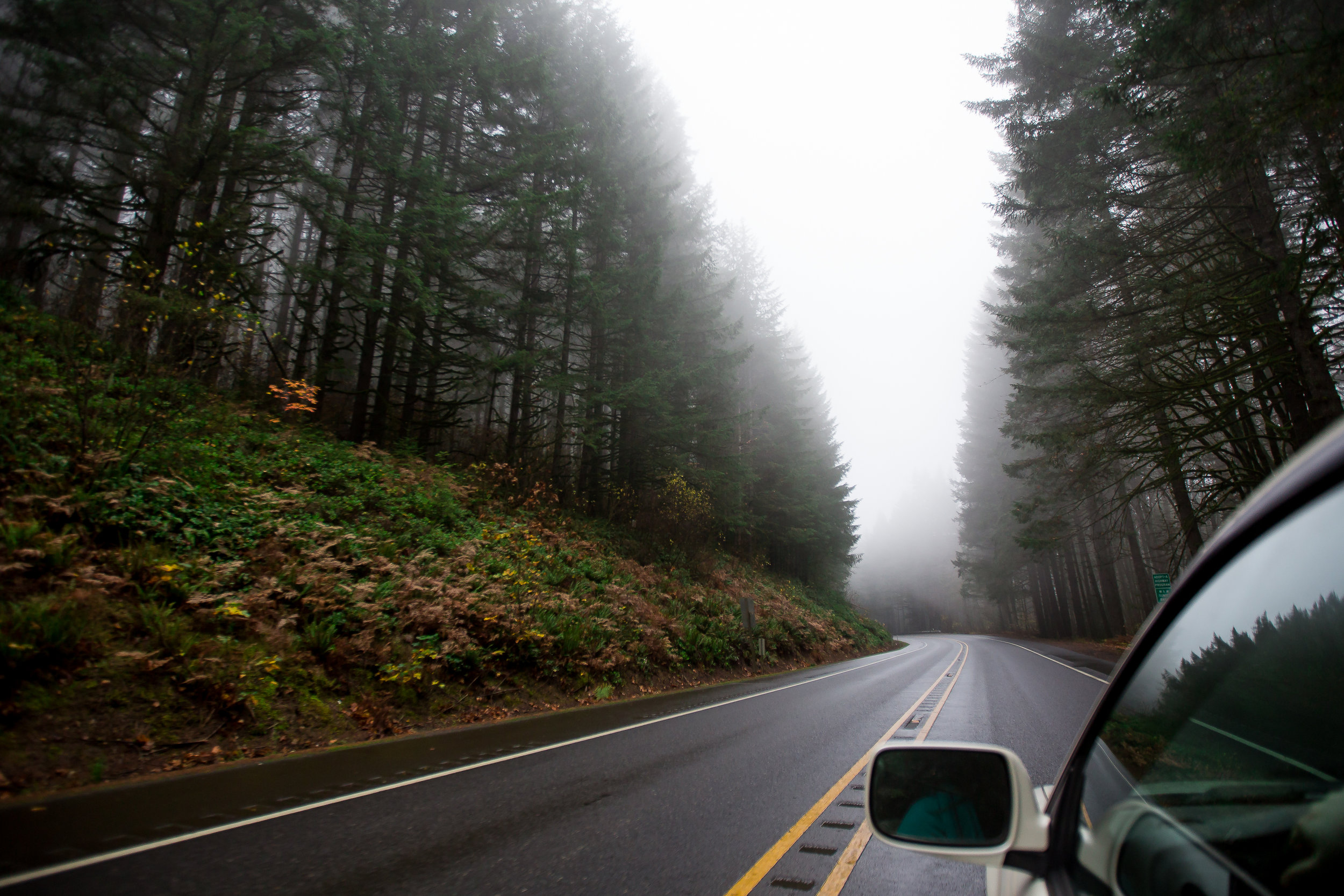 On our way to the Oregon coast