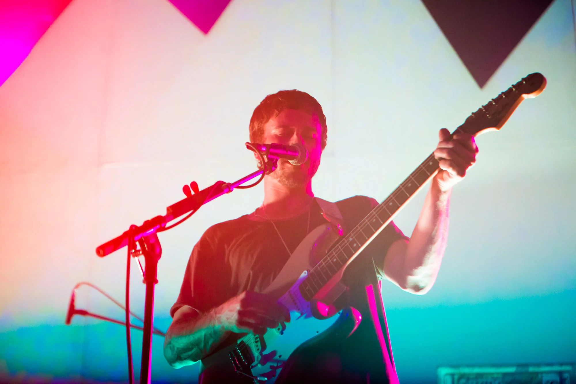 PORTUGAL. THE MAN playing the end of their 2013 tour at the Majestic Ventura Theater in Ventura, Calif., on October 23, 2013. (© Hanna A. Yamamoto 2013)