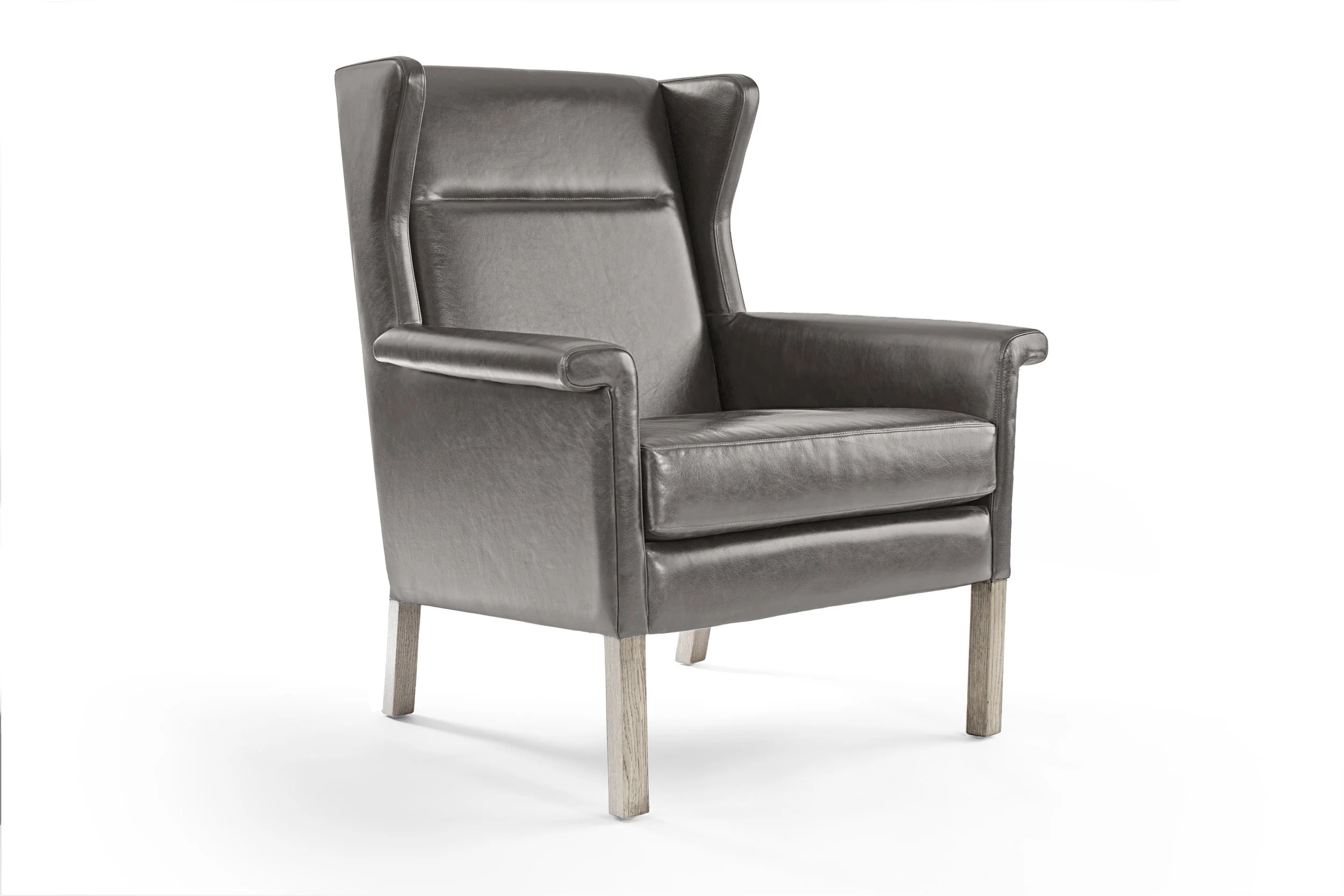 Leather Wingback Angled with Boxland 7733 Light Gray with Greige Whitewashed Oak Leg.jpg