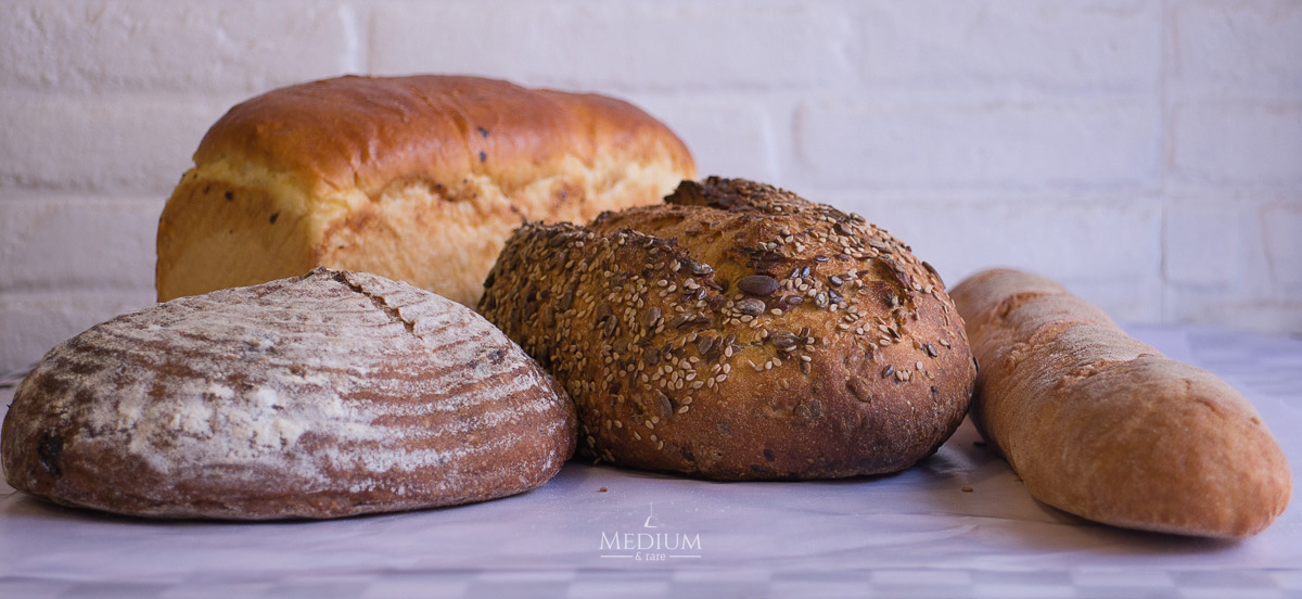 Variety of artisan breads from 'The Bakers Dozen'.