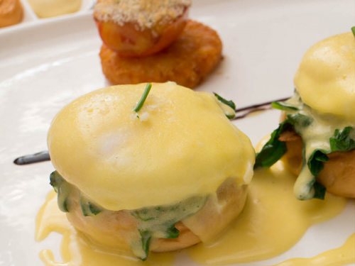 Eggs Florentine at Smoke House Deli 