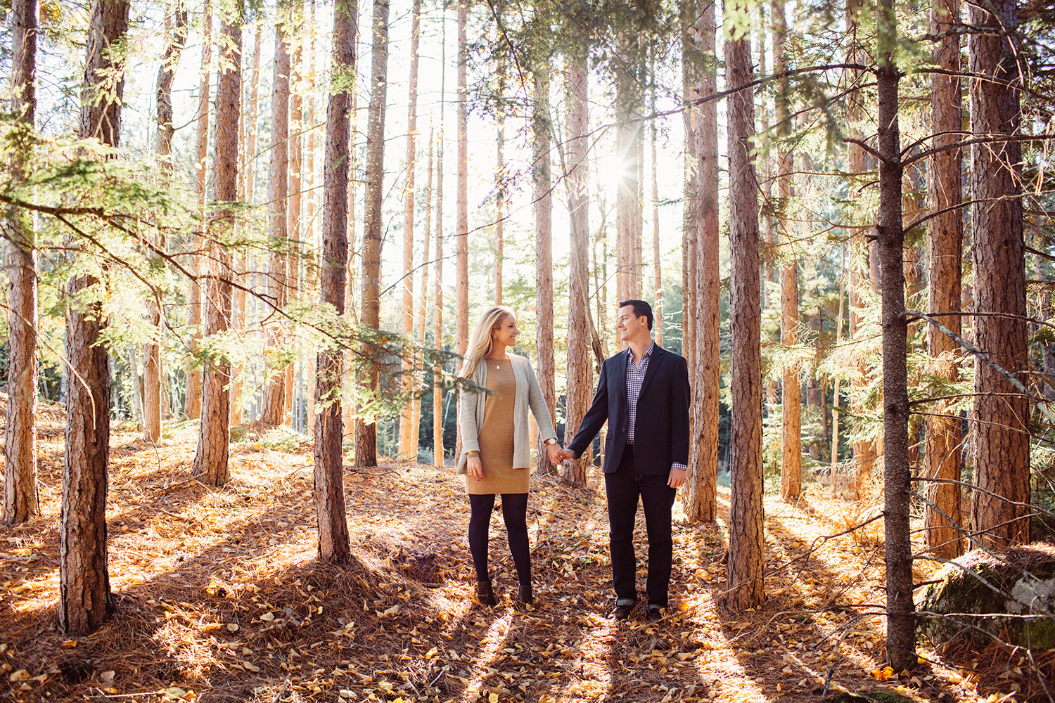 couple in woods
