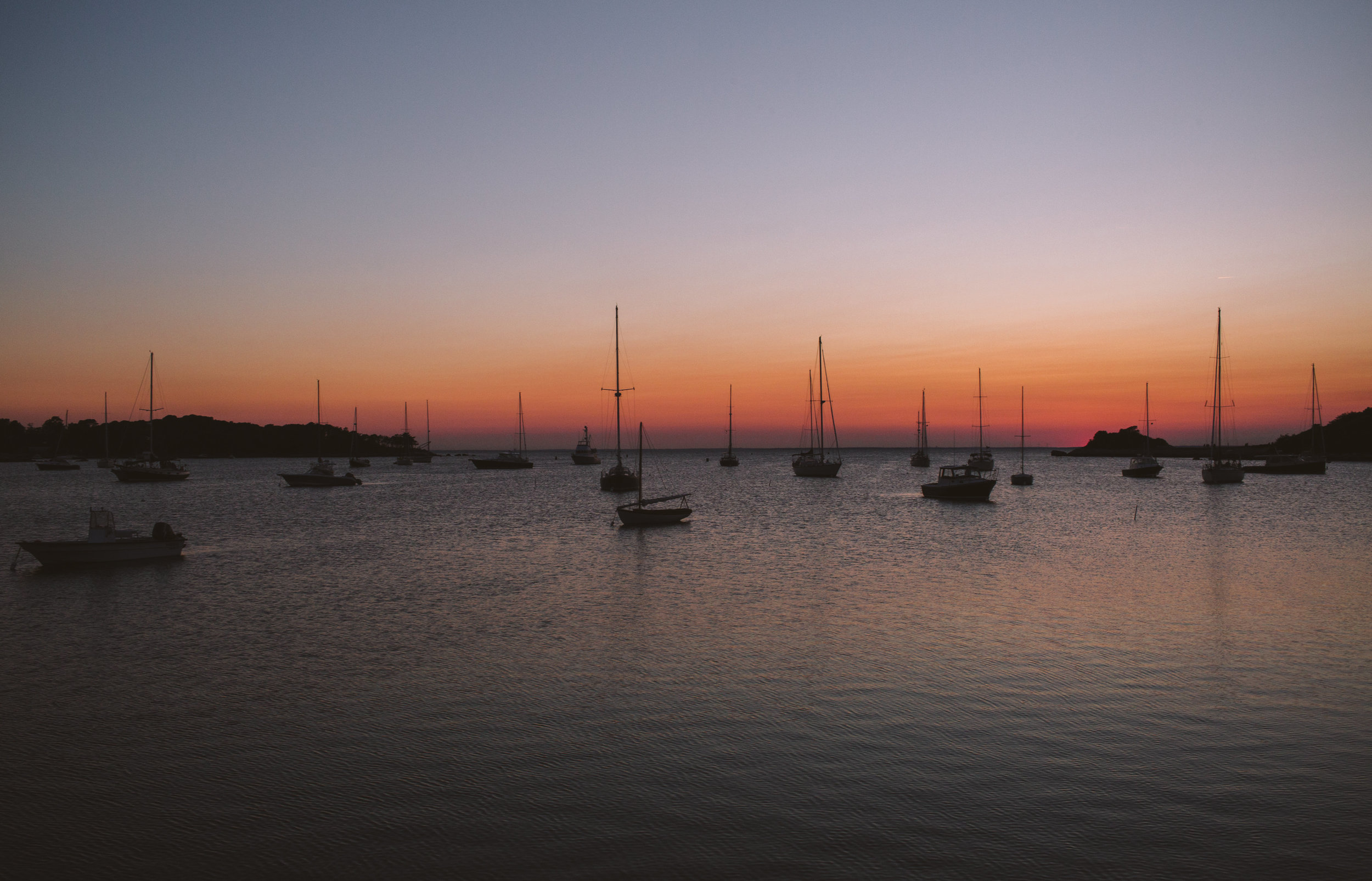 cape cod boats sunset