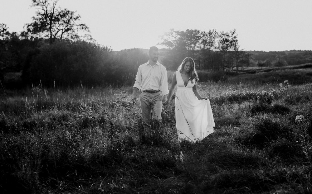 couple in field