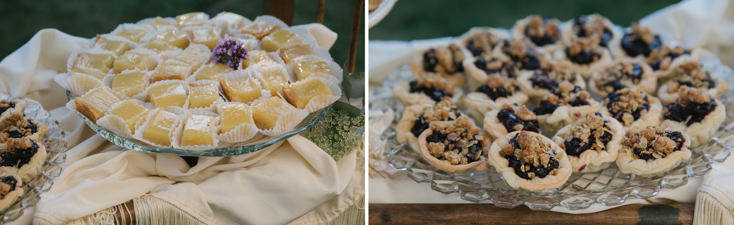  Desserts at a wedding reception 