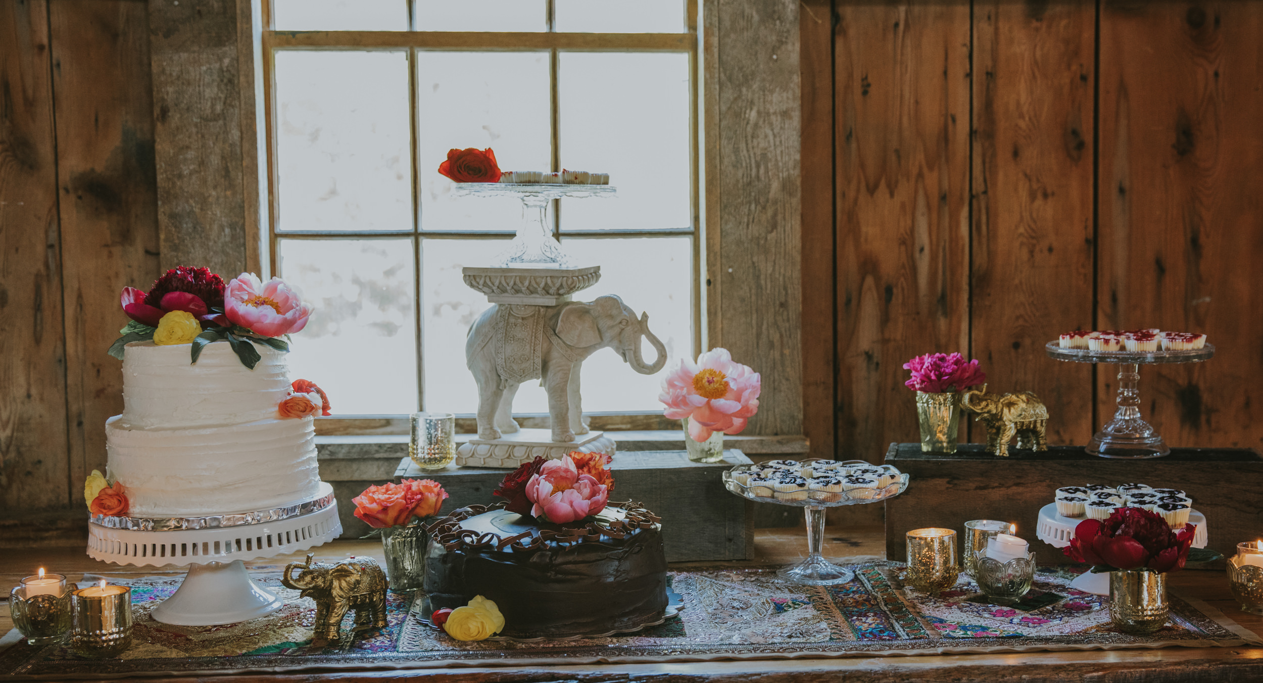 dessert table at wedding