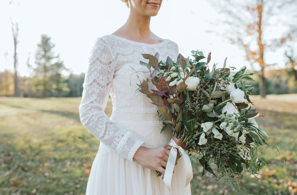 Bride Holding Bouquet