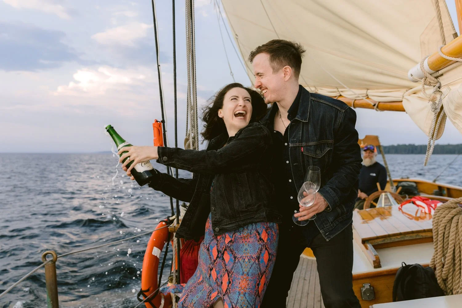 Camden Maine proposal on the Schooner Olad