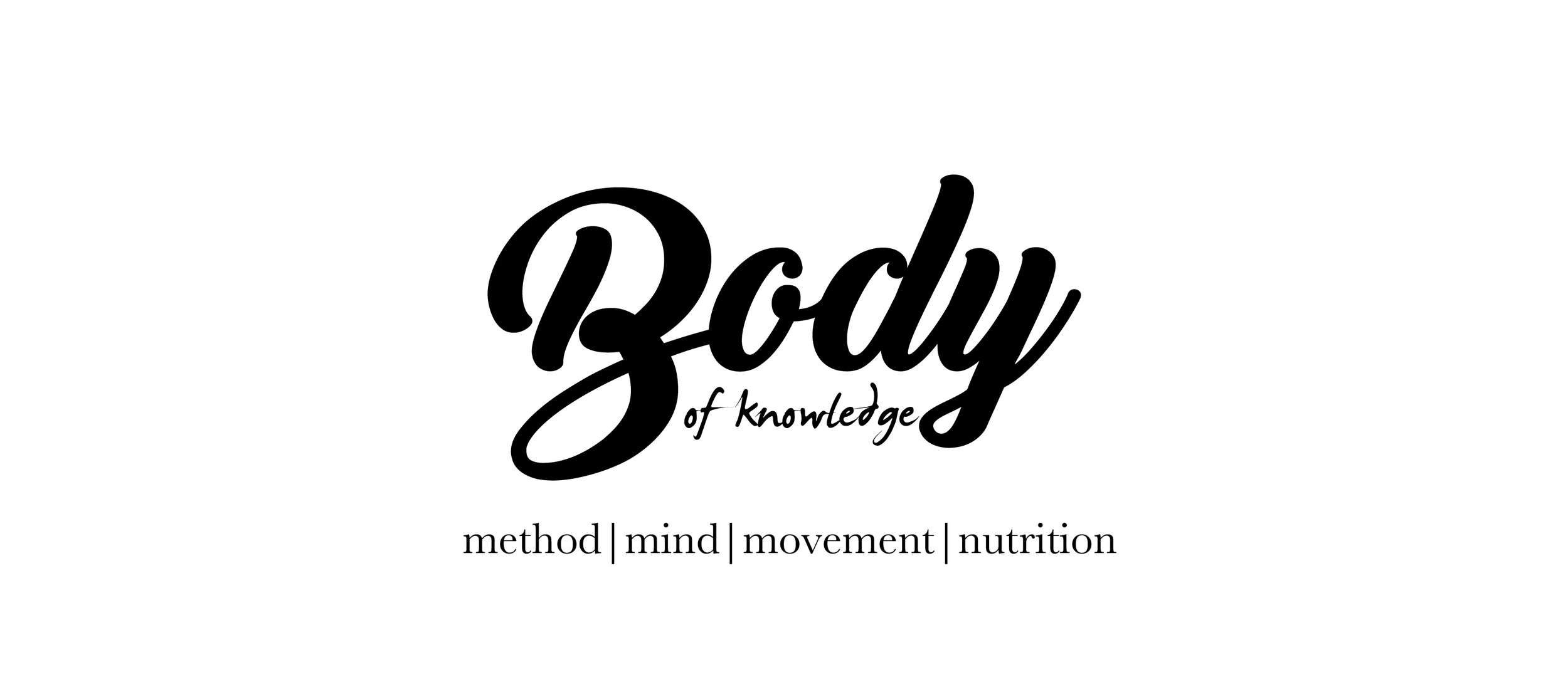 B ody of Knowledge , Branding, Website Design, Copywriting. 