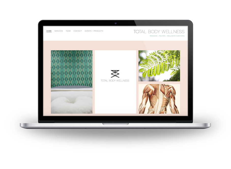 Total Body Wellness , Logo, Website Design, Content Marketing, Email Design, and Social Media. Link to site here . 