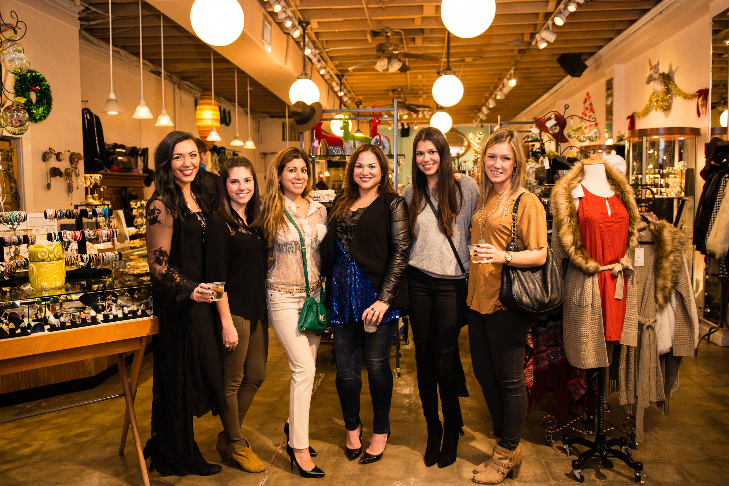 SixChel Holiday Trunk Show - Victoria Ann (Fashion Avenue East), Kimberly Burke (Little Bitty In the City), Elisa Botello (Austin Moms Blog), Dina Chávez, Betsy Martinez (Hello Tuesday), Marguerite McKenna (The Autumn Girl)_Photo Credit Peter Tung.jpg