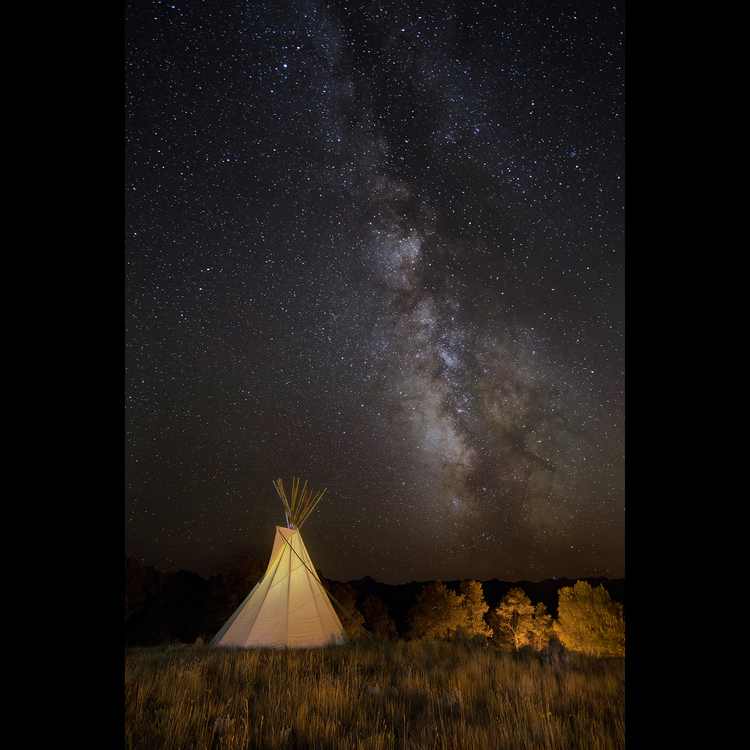 Tipi and Milky Way