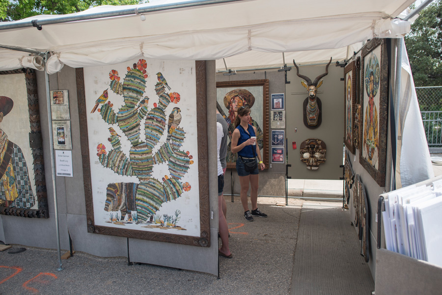 Artist Dolan Geiman's booth from Art City Austin 2015, photograph by Rich Merritt.jpg