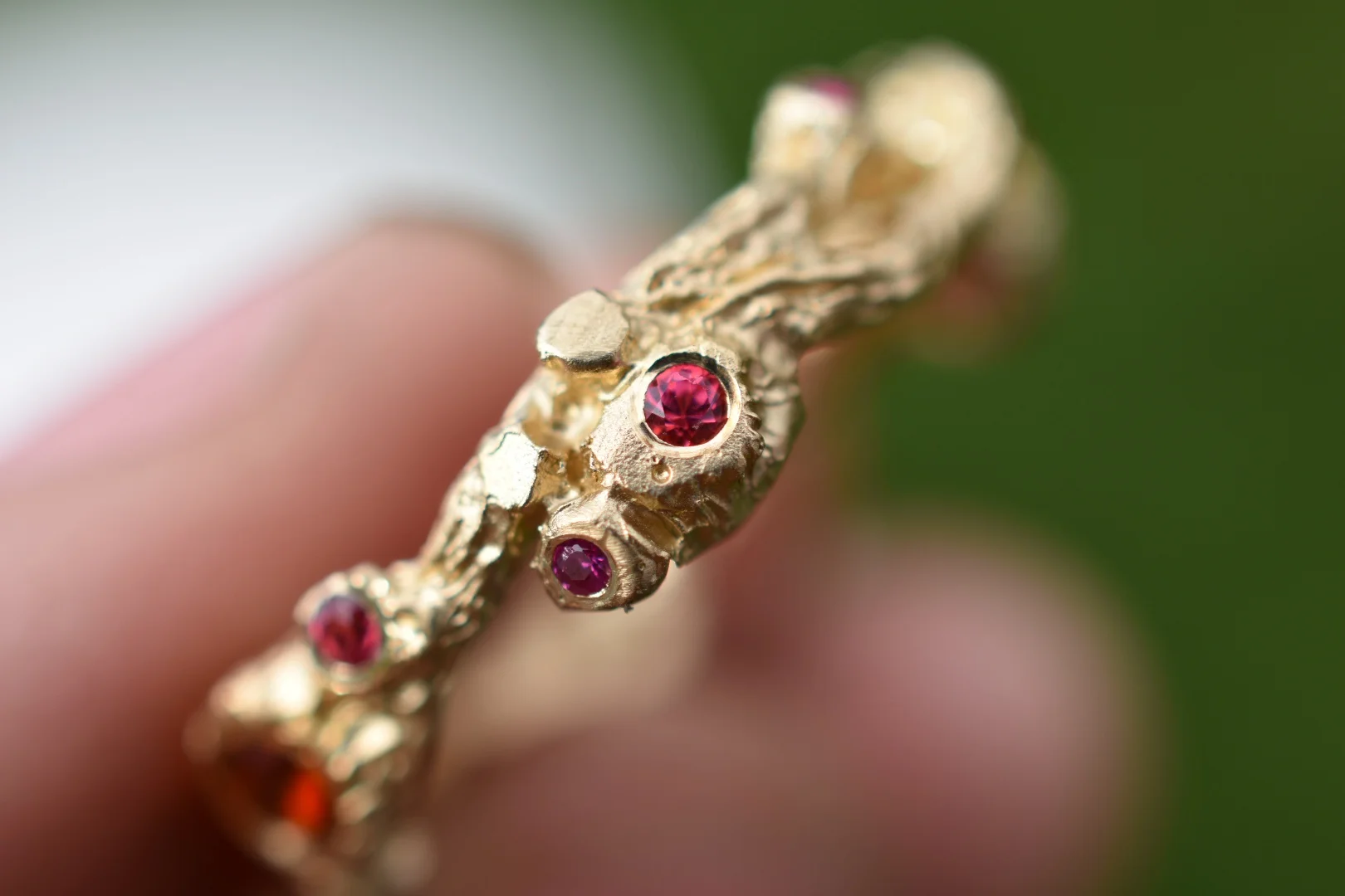 Custom Golden Twig Ring