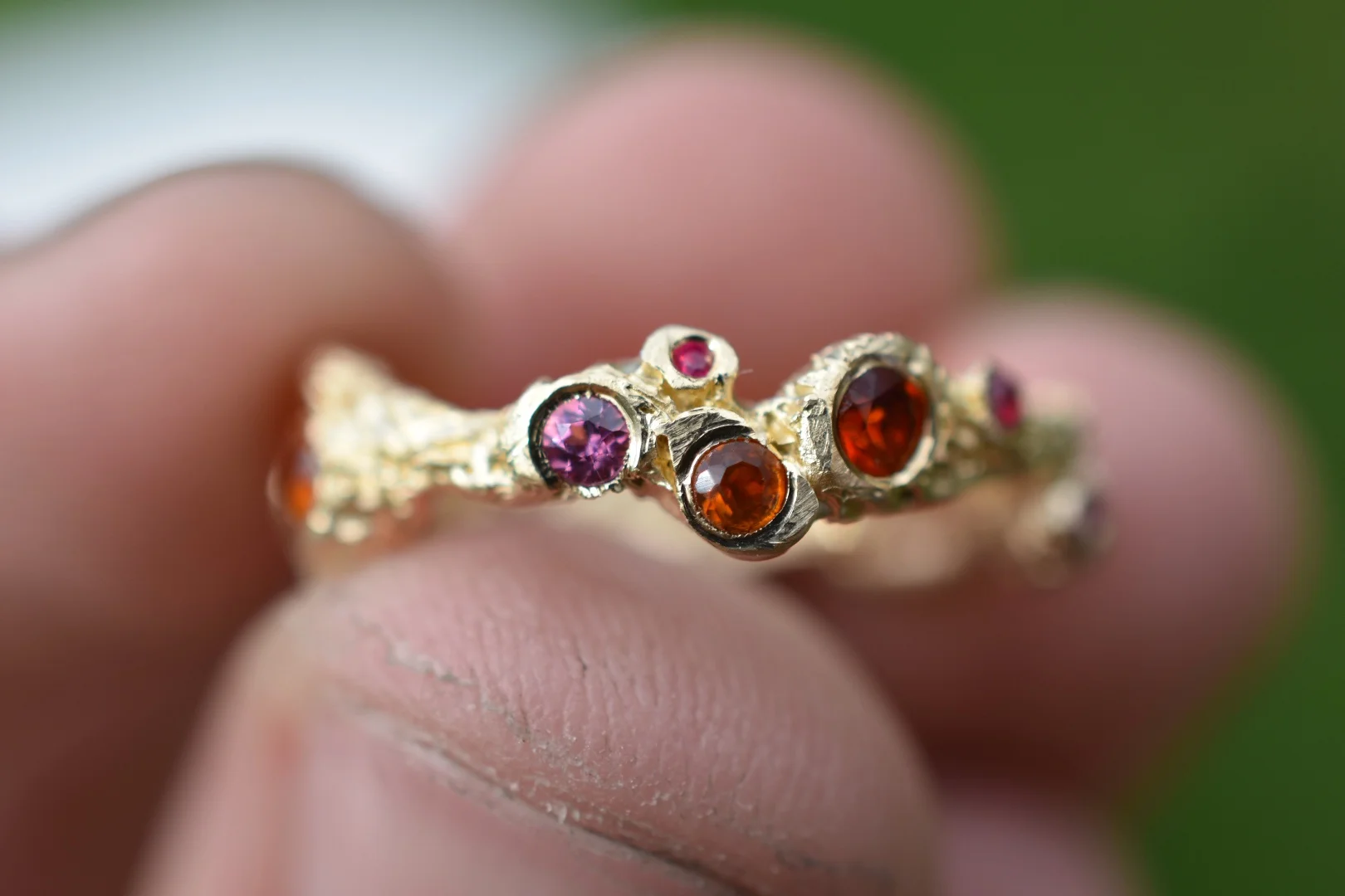 Custom Golden Twig Ring