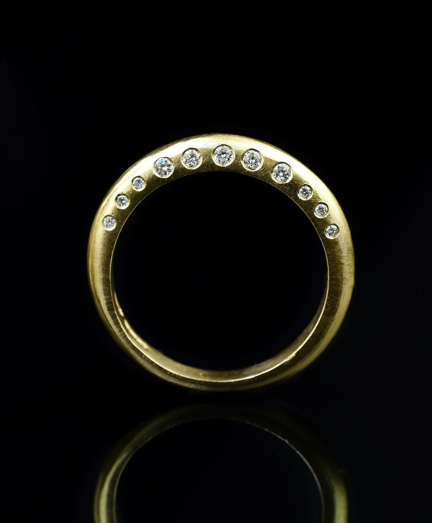 Diamond Crescent Ring