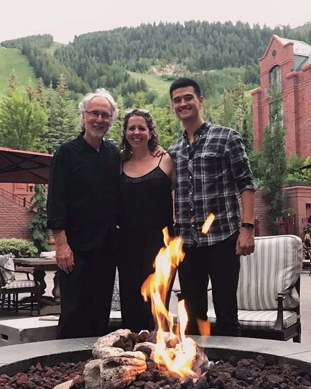 Post concert drinks 🍷 at @stregisaspen with the maestro/composer/conductor! &hearts;️ We had such a great time performing his awesome concerto at @aspenmusicfest &mdash; now back to LA! 🌟
