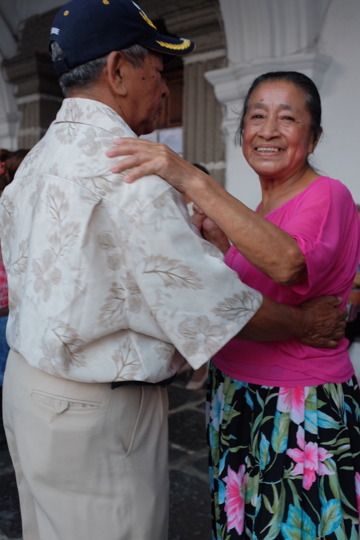 Photo taken by the government buildings by Central Park. Fun little dance party there, and I loved all the abuelitos up there having a blast. 