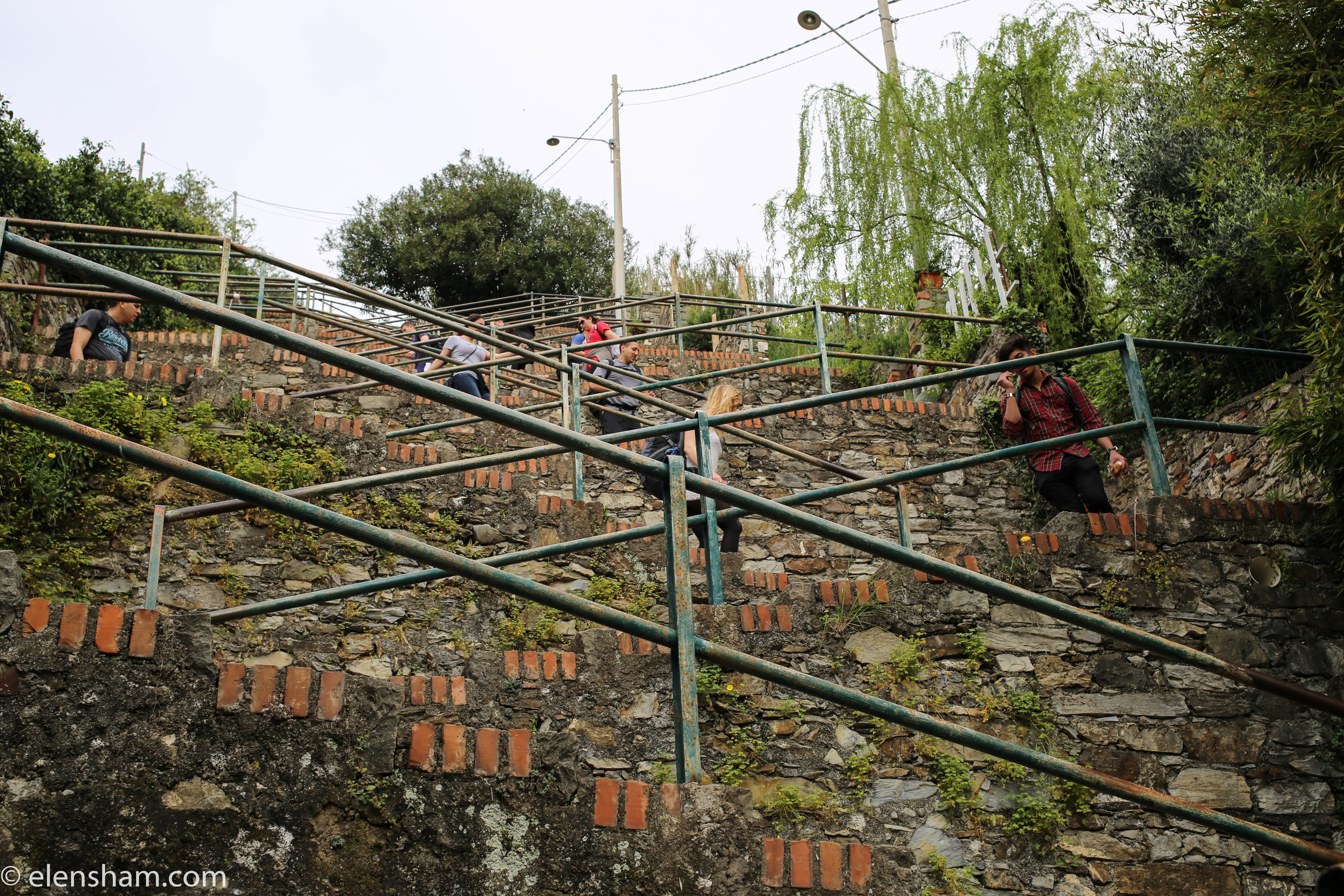 Corniglia train station can only be reached by stairs (there's an alternative bus).