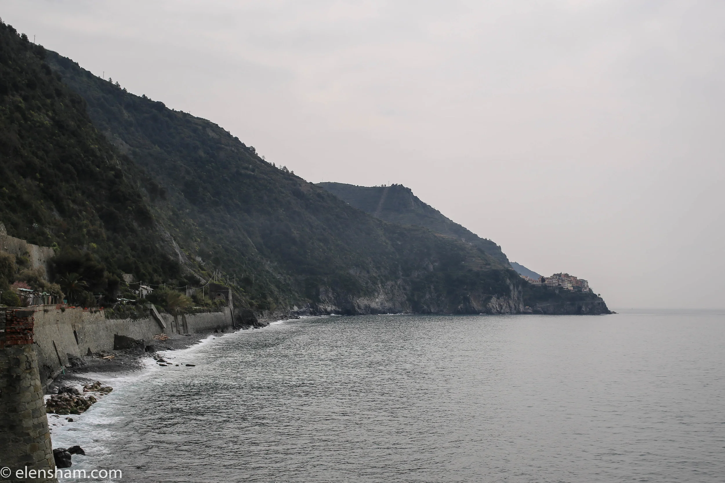 Trying to get to Manarola on foot. The path was closed half way and we had to go back to the train station.