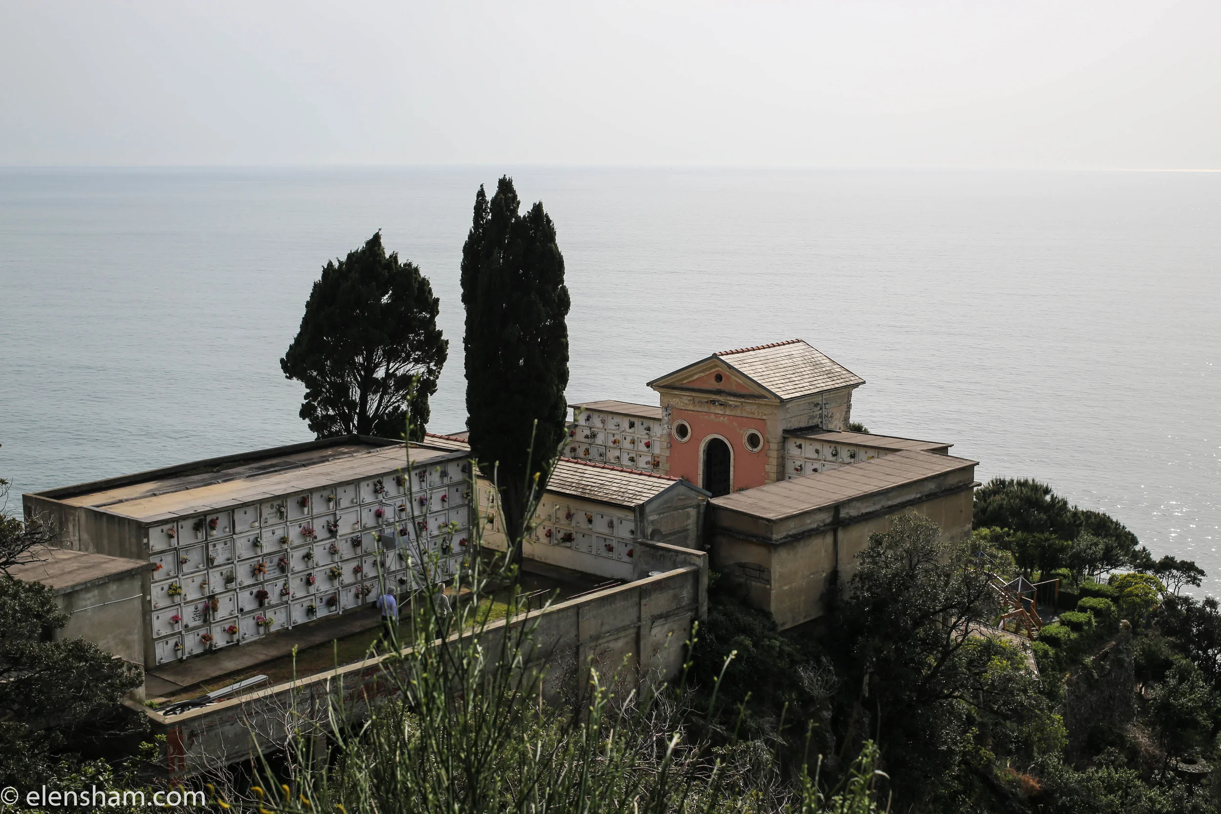 The sanctuary on the top of the hill opens nice views of the village