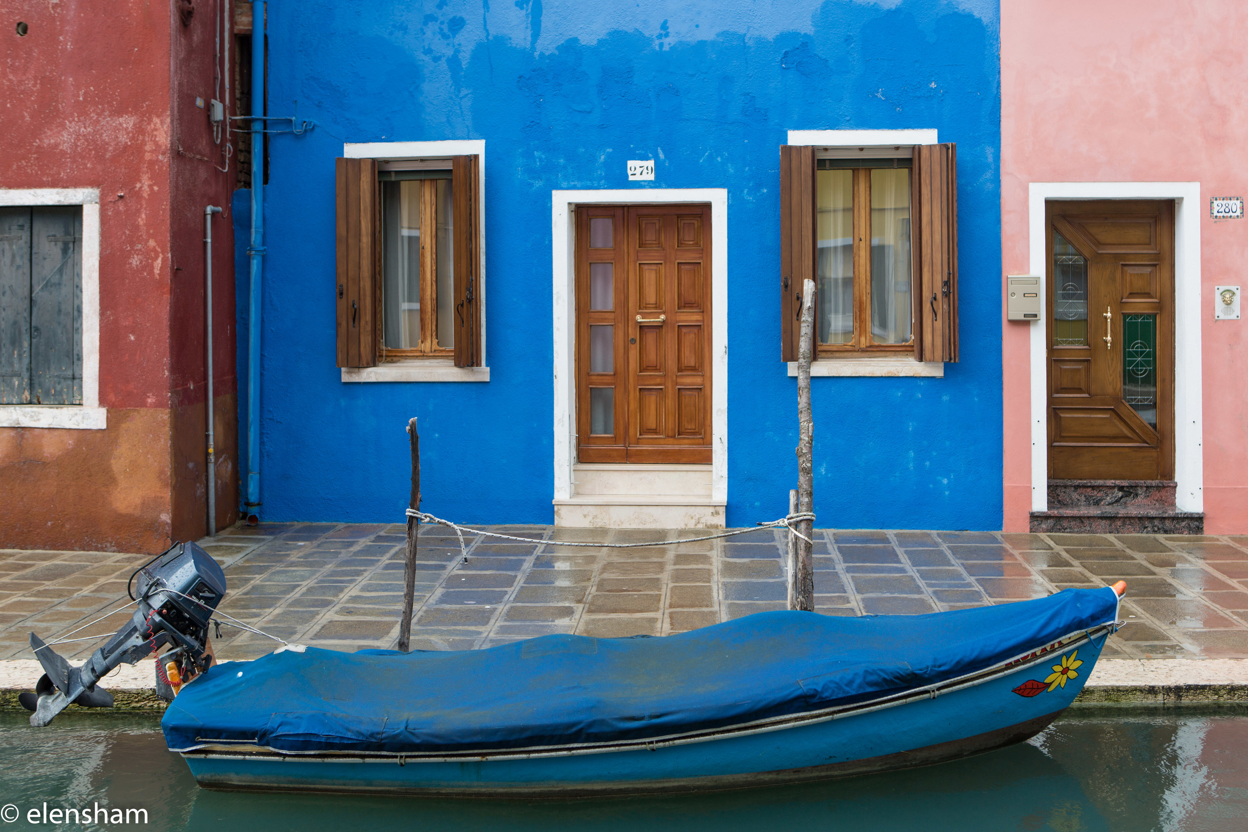 How about colour of your boat matching colour of your home?