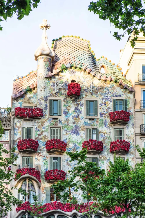 Gaudi S Masterpiece Casa Batllo Inspired Scarves