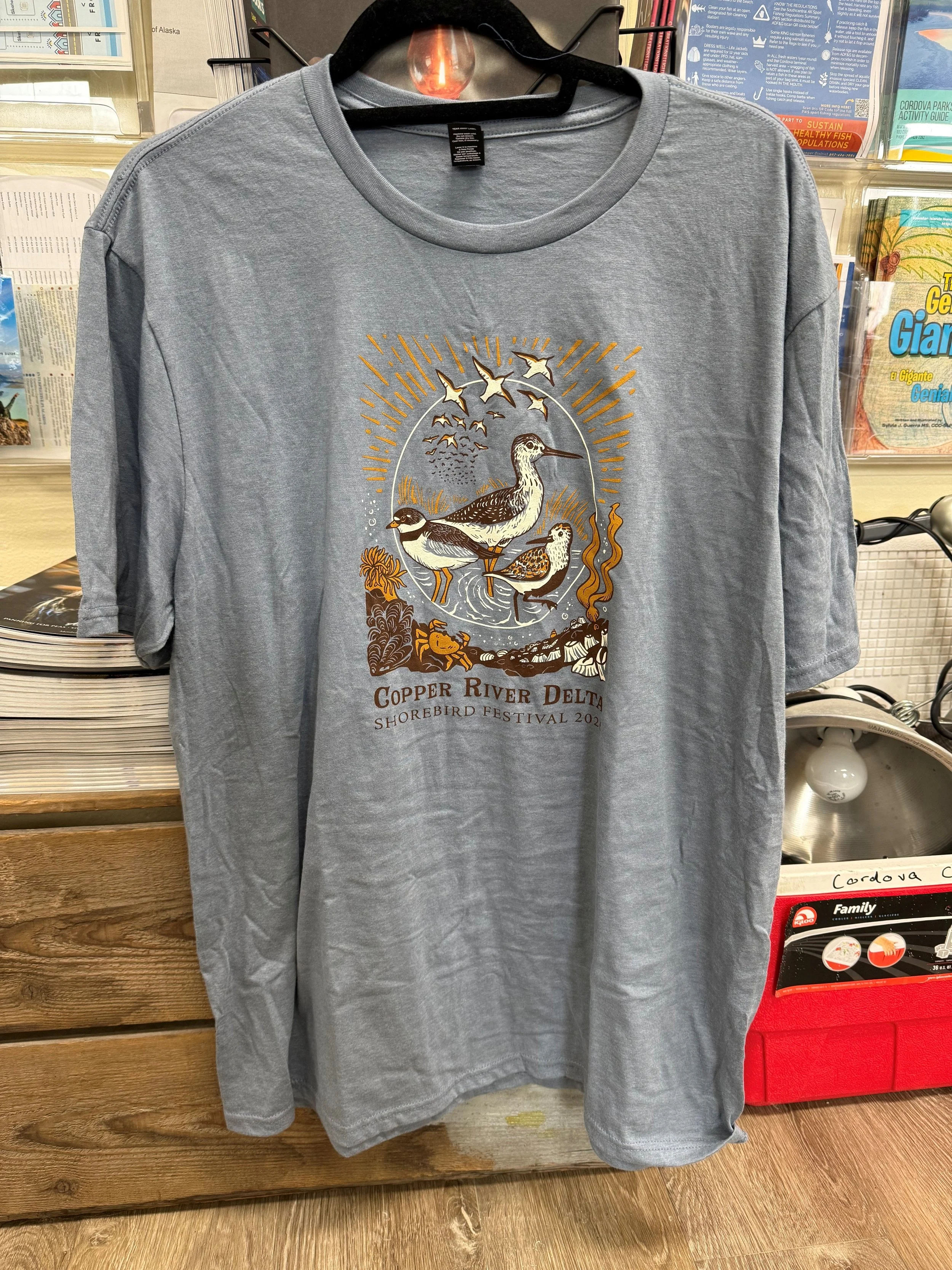 2026 Shorebird Festival Tee - Light blue