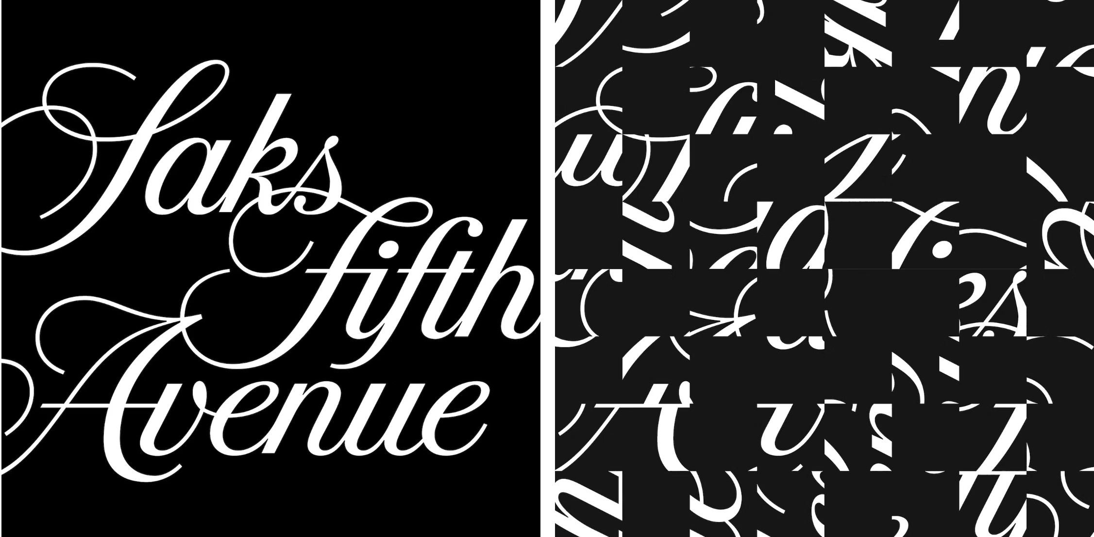 Michael Bierut-Saks Fifth avenue-logos - The New York Times