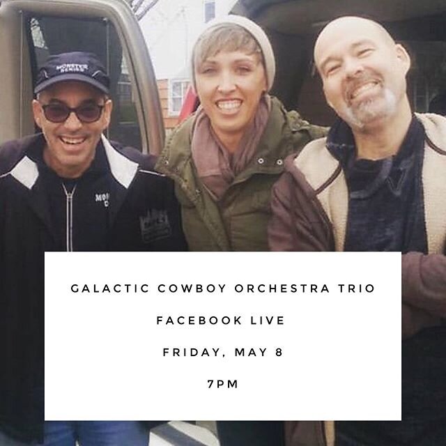 We loved playing last week - thanks for tuning in. We&rsquo;re doing it again, Friends! Friday at 7pm, totally different set including two requests we received last week: YYZ + All Your Love (I Miss Loving). Join us on the Galactic Cowboy Orchestra  