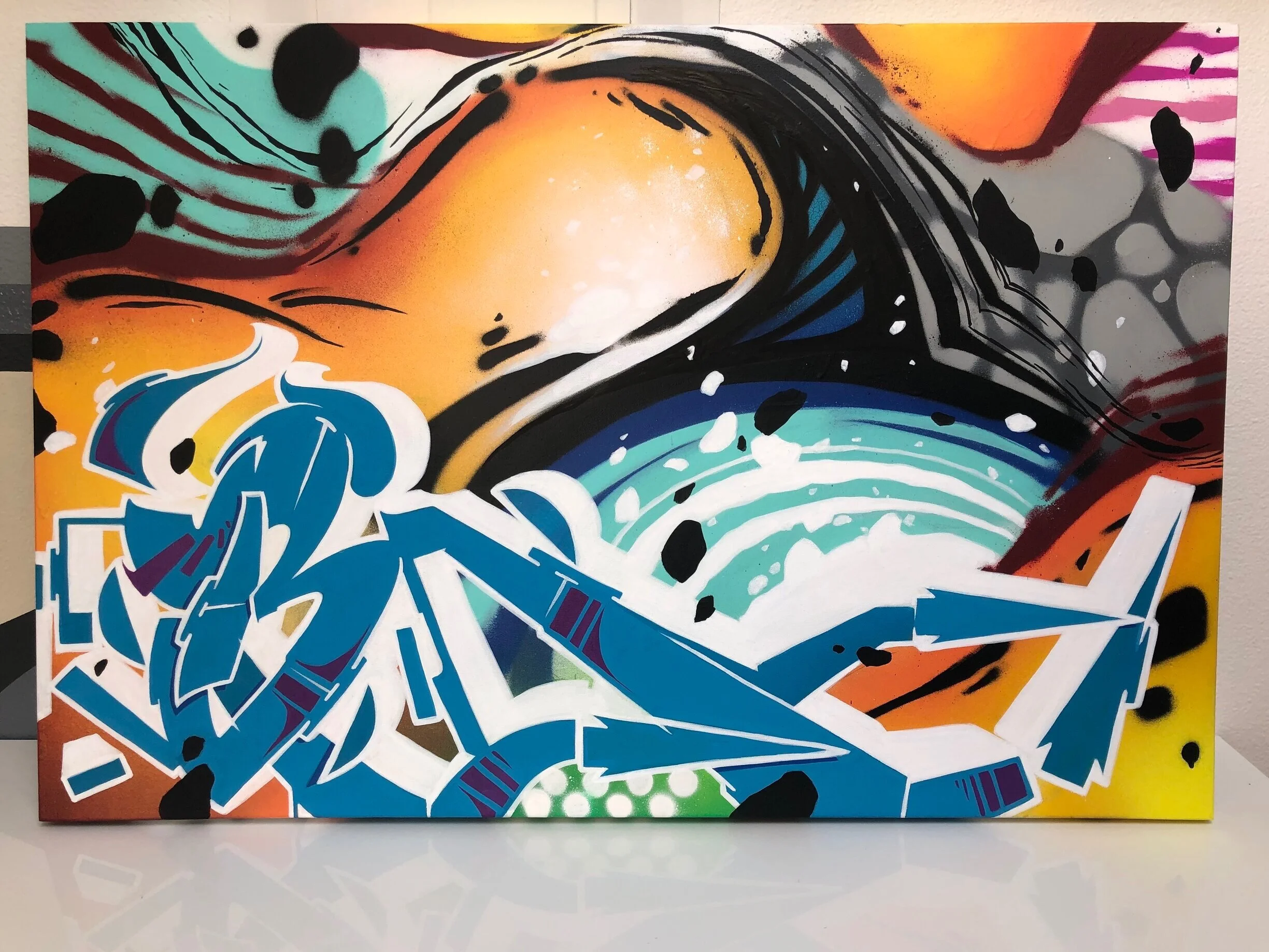 24" x 32" Custom Graffiti Canvas