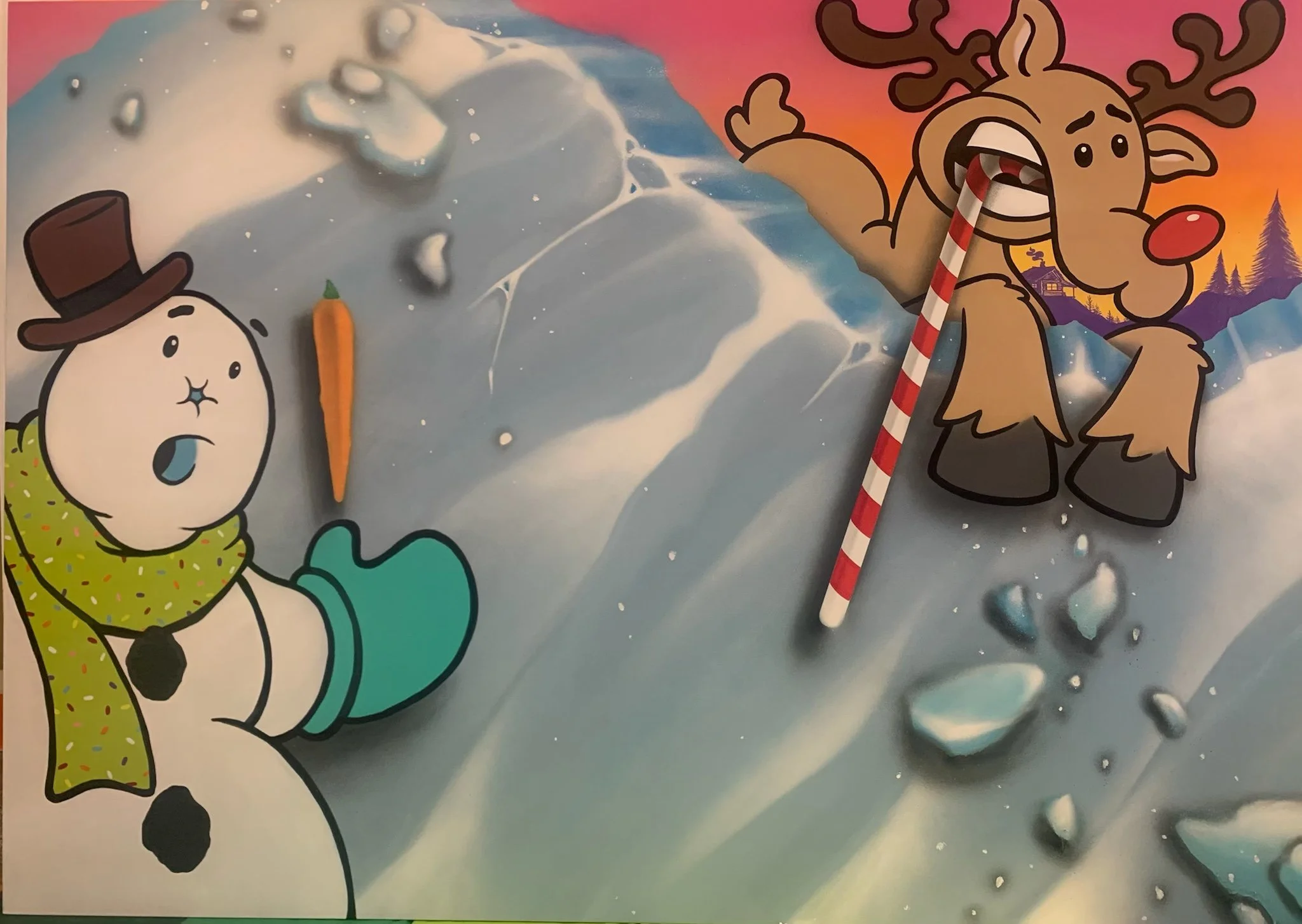 60" x 84" Holiday Canvas, The Orchards at Walnut Creek