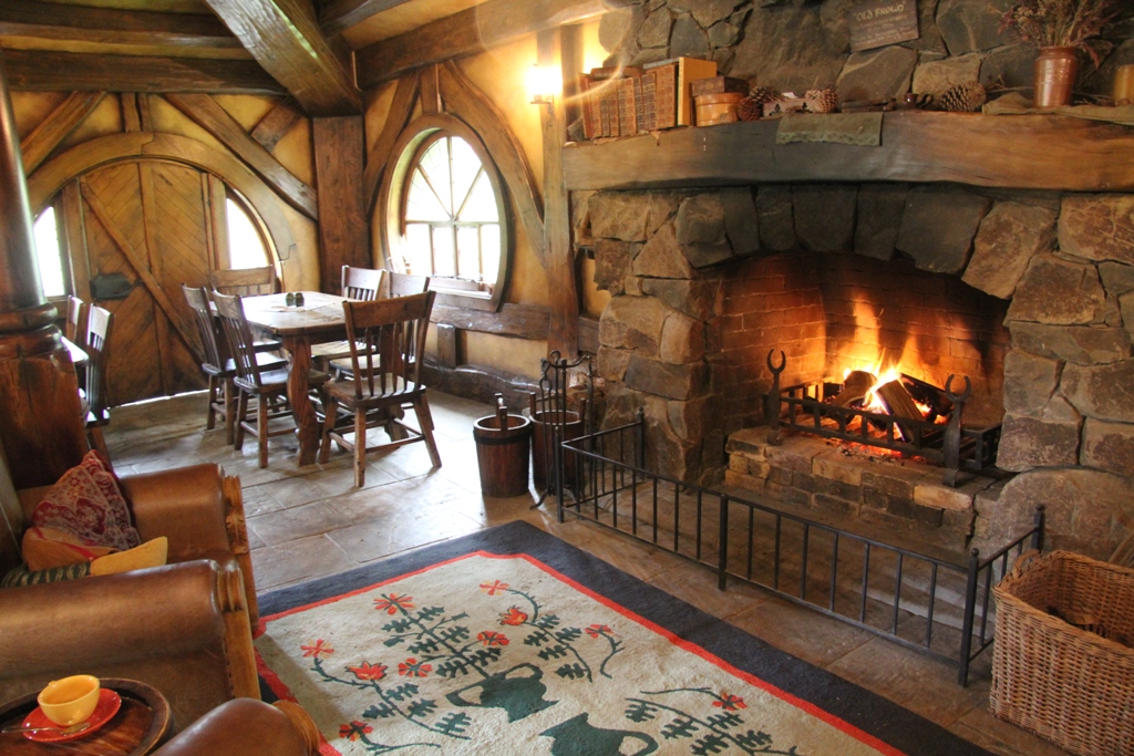 Hobbiton bar & restaurant at the end of the walking tour