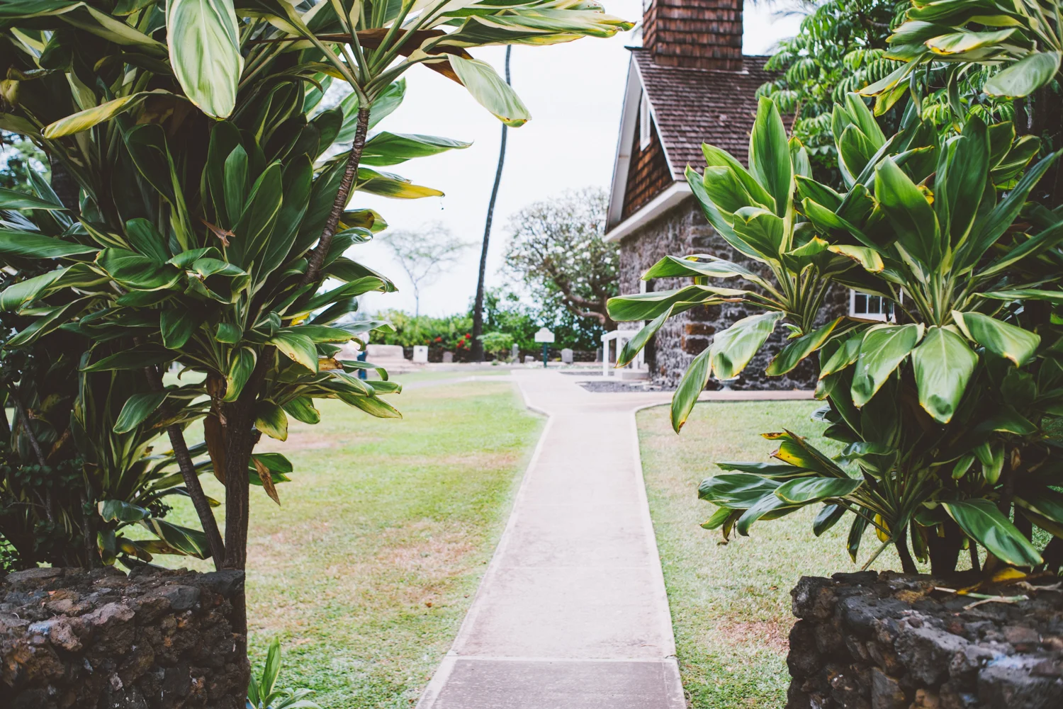 Church walkway entry. 