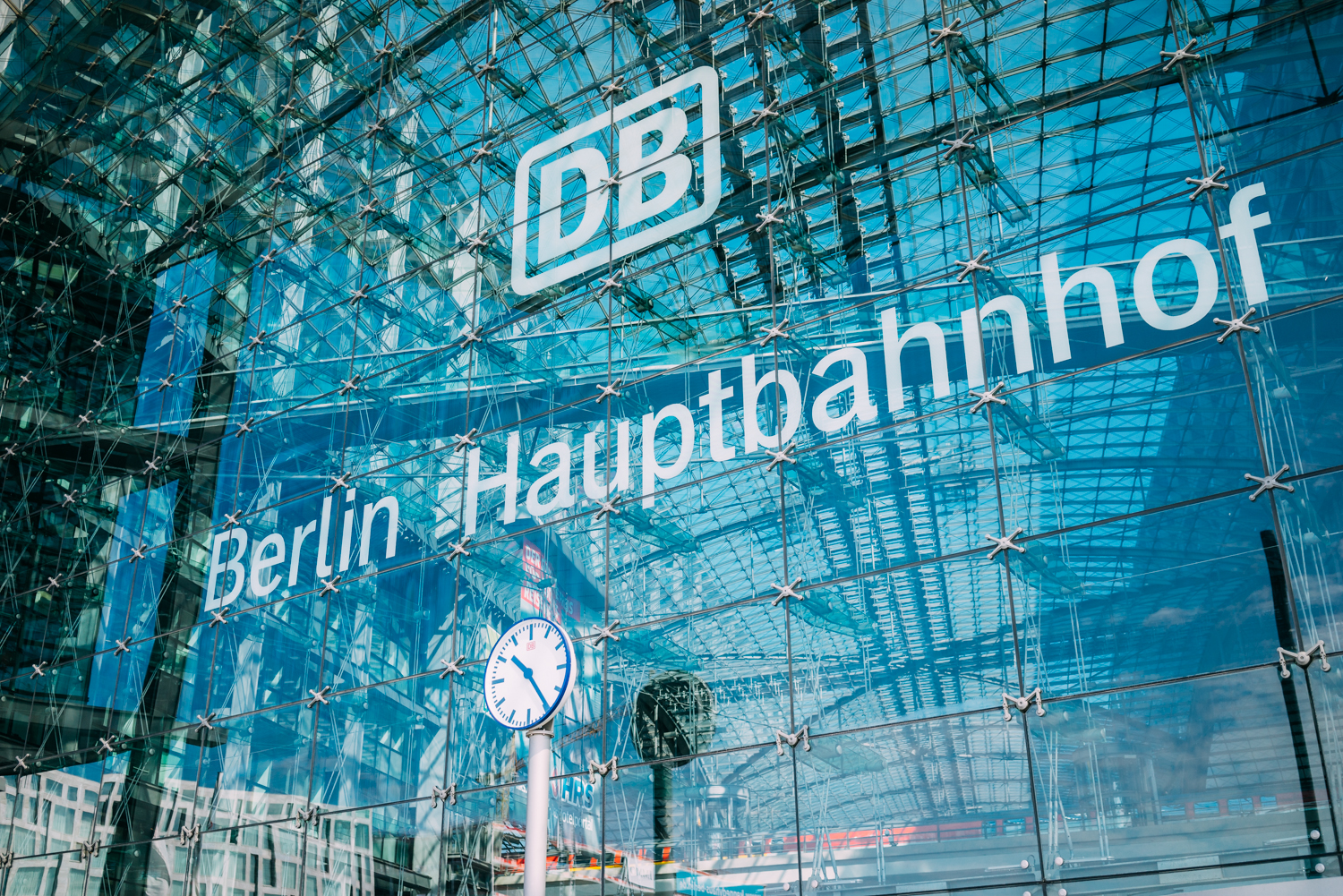 Berlin Hauptbanhof entrance. Quite the building